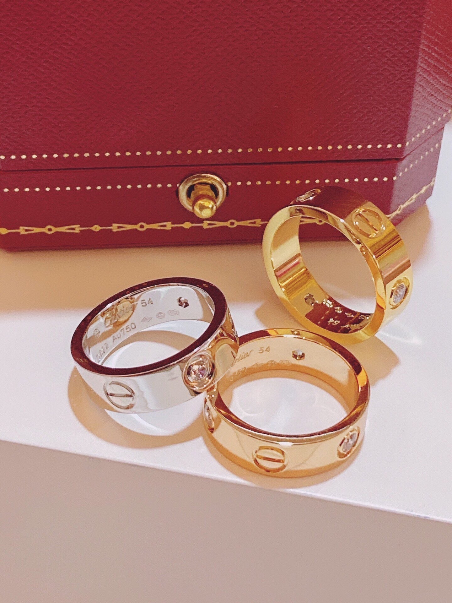 [Auream]Three-Diamond Ring
