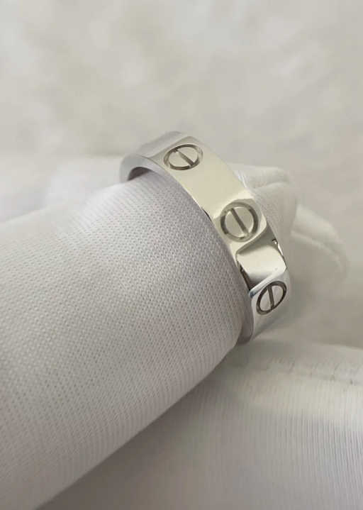 [Auream]LOVE RING 4MM 1 DIAMOND SILVER