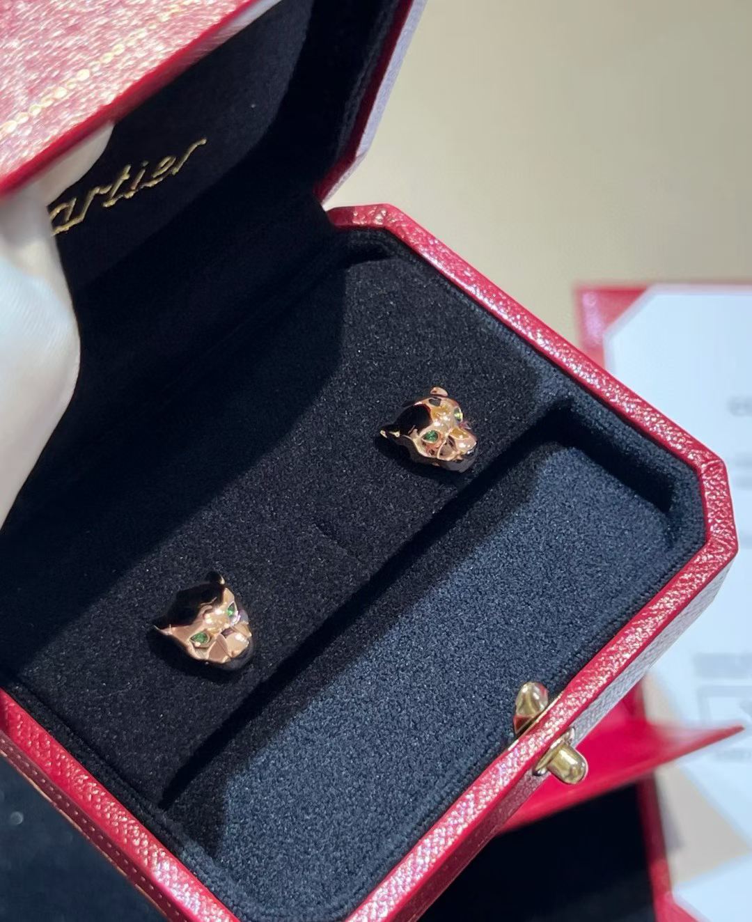 [Auream]CHRRTAH-PRINT STUD EARRINGS, THREE COLORS