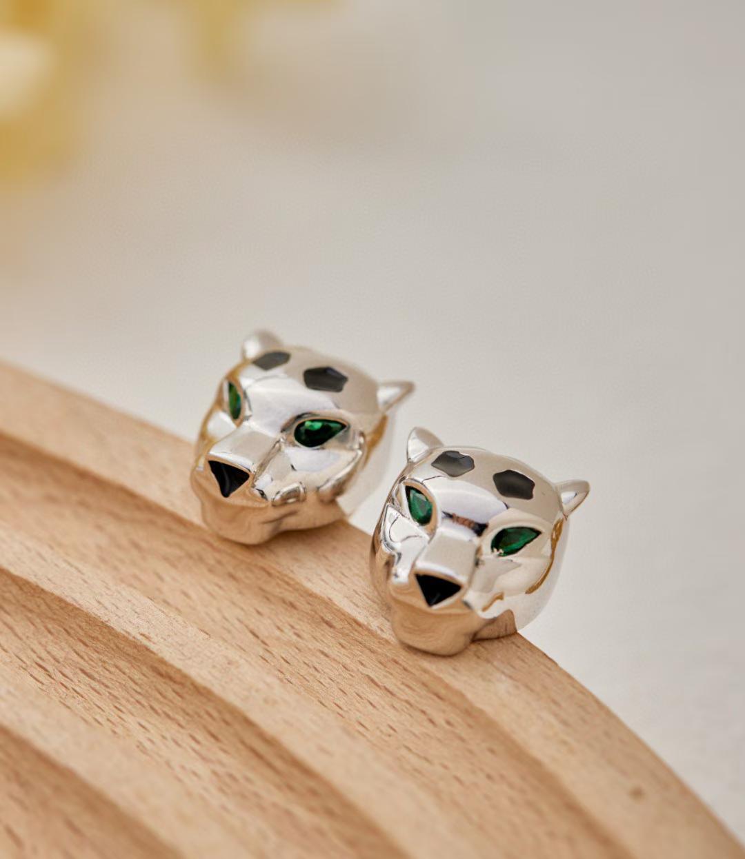 [Auream]CHRRTAH-PRINT STUD EARRINGS, THREE COLORS