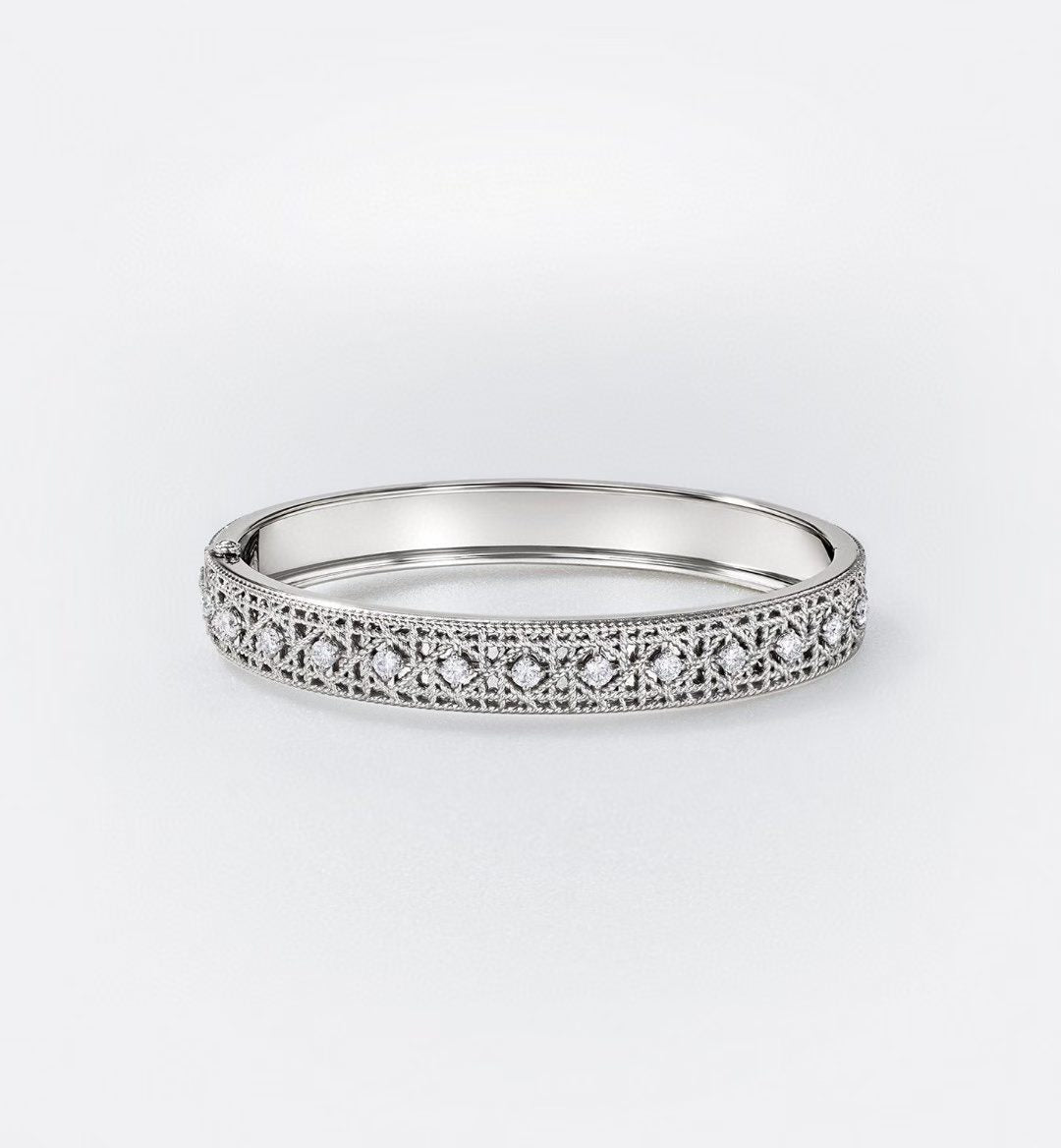 [Auream]2026 WOVEN-PATTERN BRACELET SET WITH FULL DIAMOND INLAY THREE-COLORS