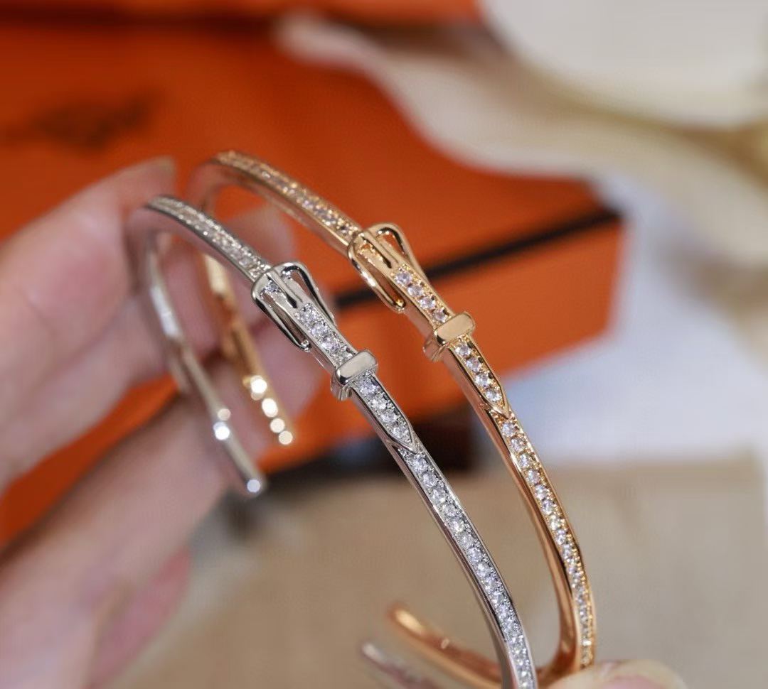 [Auream]DIAMOND-ENCRUSTED BRACELET THREE COLORS