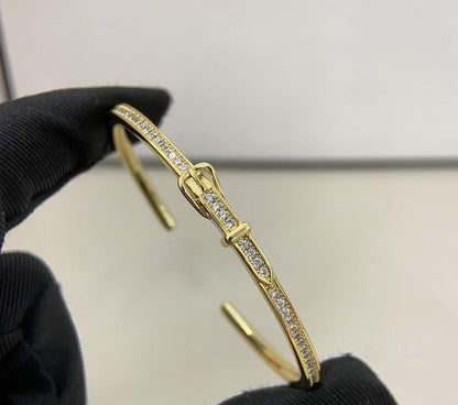 [Auream]DIAMOND-ENCRUSTED BRACELET THREE COLORS