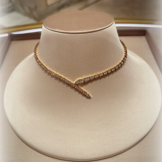 [Auream]NEW！SERPENT DIAMOND NECKLACE