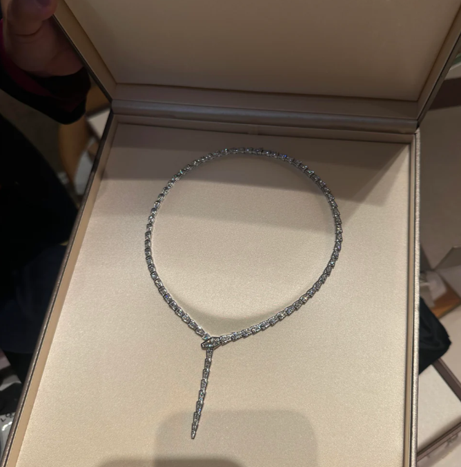 [Auream]NEW！SERPENT DIAMOND NECKLACE