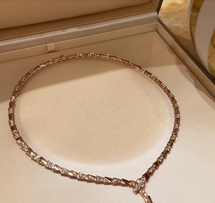 [Auream]NEW！SERPENT DIAMOND NECKLACE