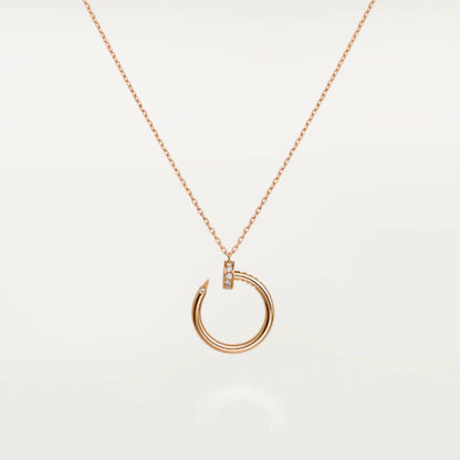 [Auream]JUSTE NECKLACE PINK GOLD