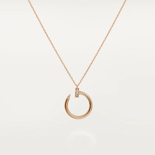 [Auream]JUSTE NECKLACE PINK GOLD