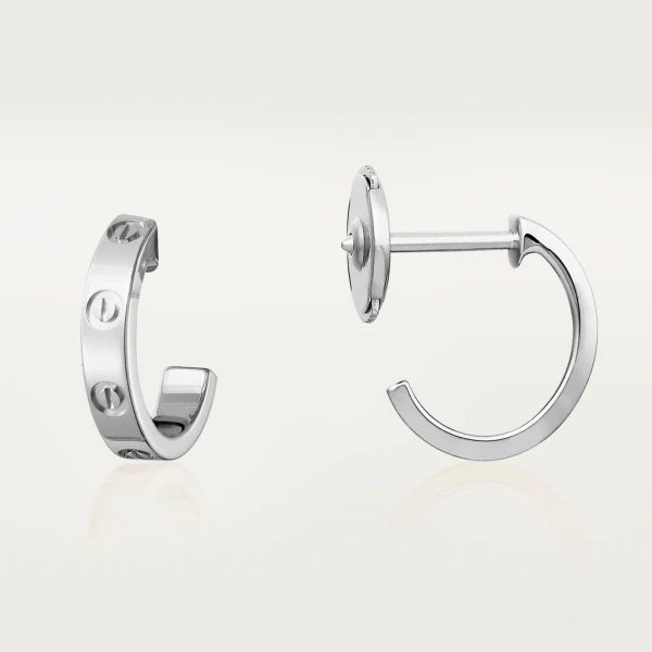 [Auream]LOVE EARRINGS 2.65MM SILVER