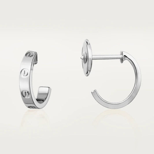 [Auream]LOVE EARRINGS 2.65MM SILVER