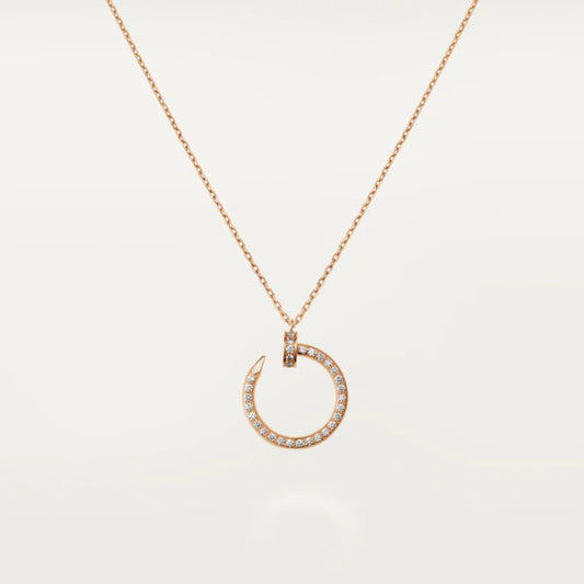 [Auream]JUSTE NECKLACE PINK GOLD DIAMONDS