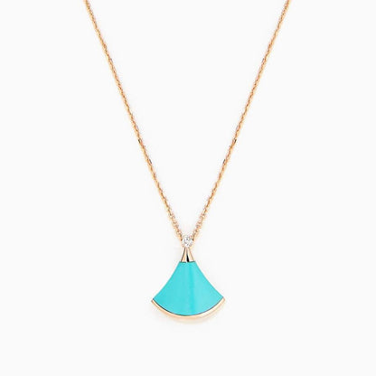[Auream]DREAM NECKLACE TURQUOISE PINK GOLD