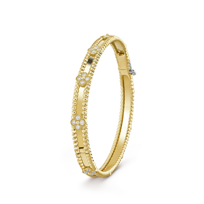 [Auream]CLOVER BRACELET 4MM DIAMONDS