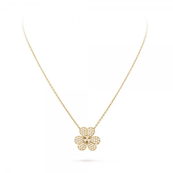[Auream]FLOWER DIAMOND NECKLACE