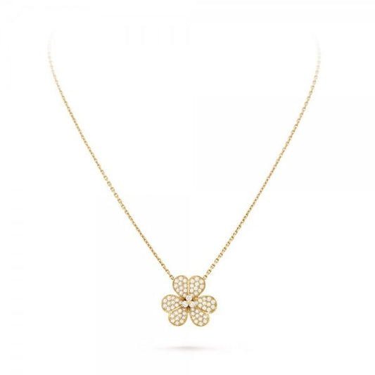 [Auream]FLOWER DIAMOND NECKLACE