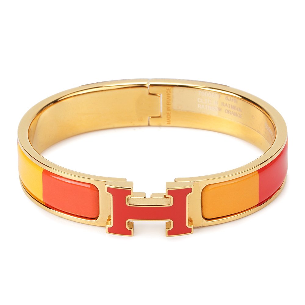 [Auream]H BRACELET ORANGE RAINBOW CERAMIC