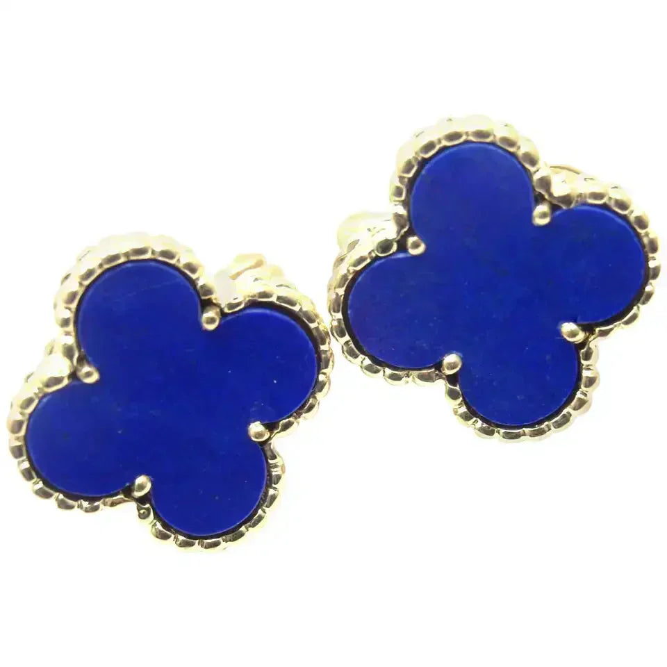 [Auream]CLOVER MINI 9.5MM TURQUOISE EARRINGS