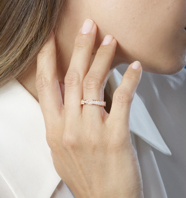 [Auream]ALLIANCE LIENS VIDENCE PAVED DIAMOND 4MM RING