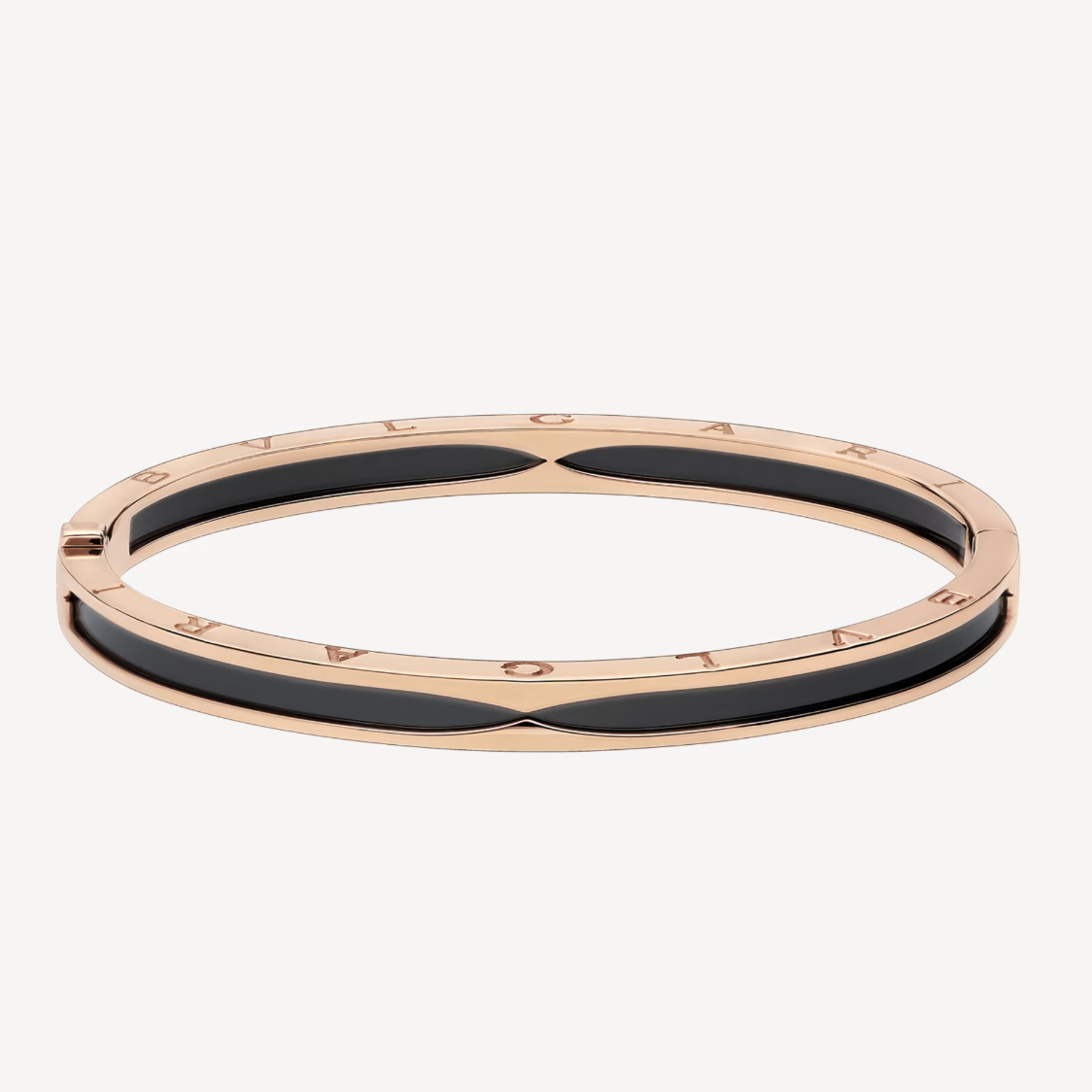 [Auream]ZERO 1 PINK GOLD WITH BLACK CERAMIC BRACELET