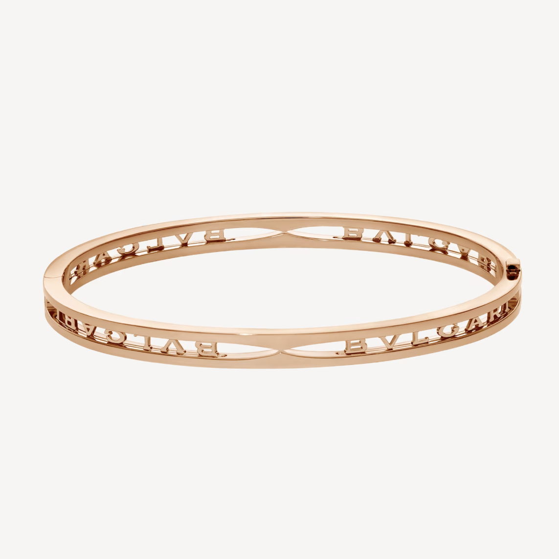[Auream]ZERO 1 SPIRAL LOGO PINK GOLD BRACELET