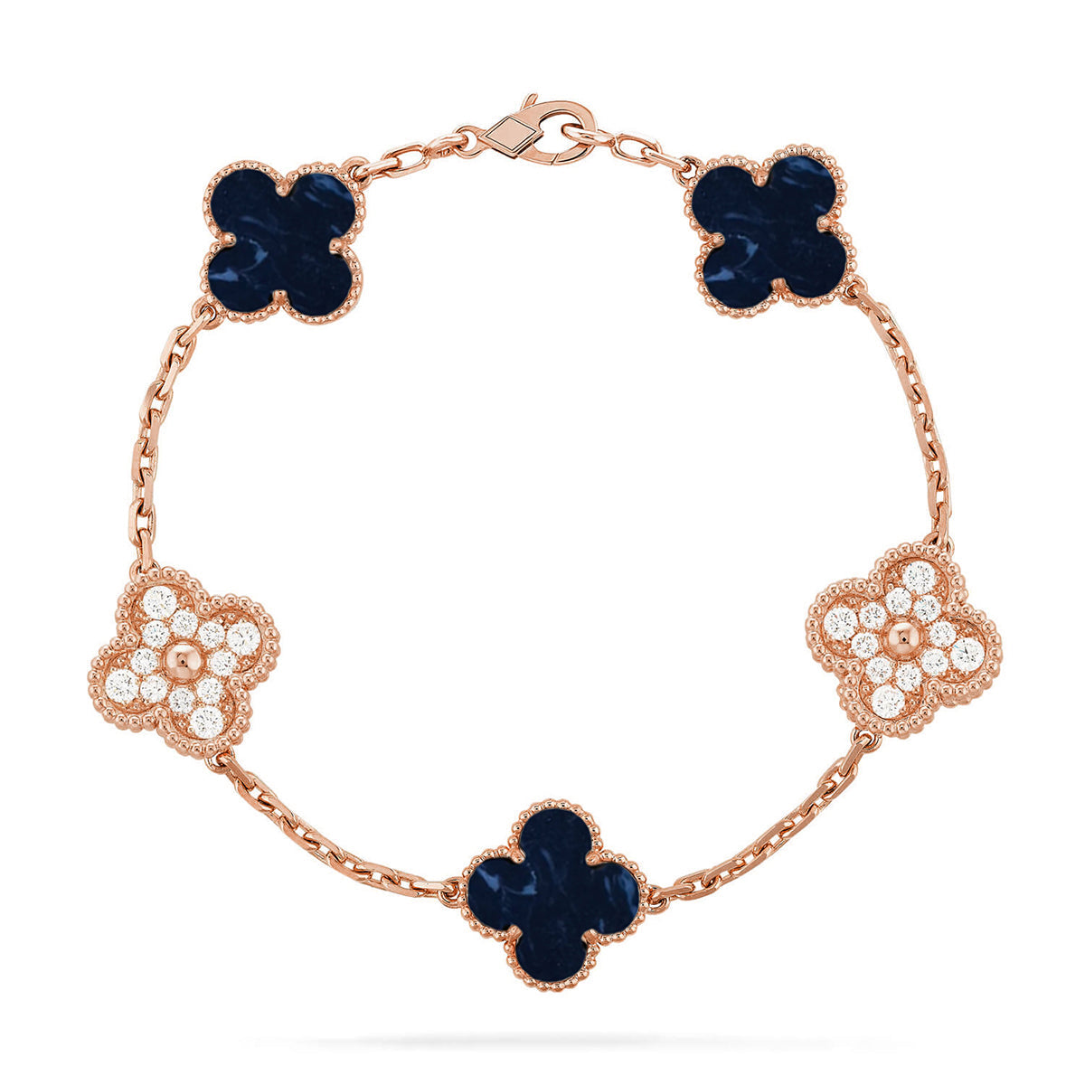 [Auream]CLOVER 5 MOTIF PIETERSITE BRACELET COLLECTION