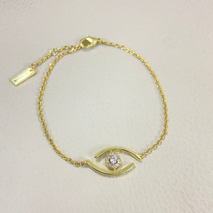 [Auream]Demo Eye Pave-Set Diamond Bracelet
