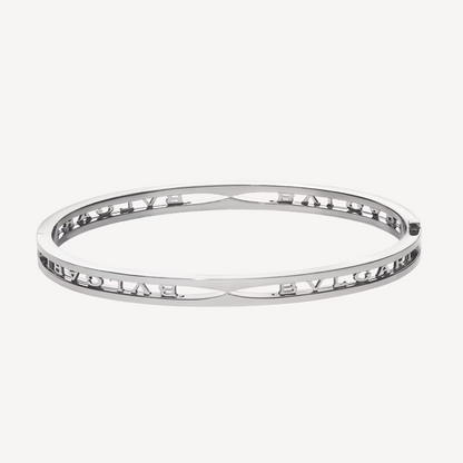 [Auream]ZERO 1 SPIRAL LOGO SILVER BRACELET