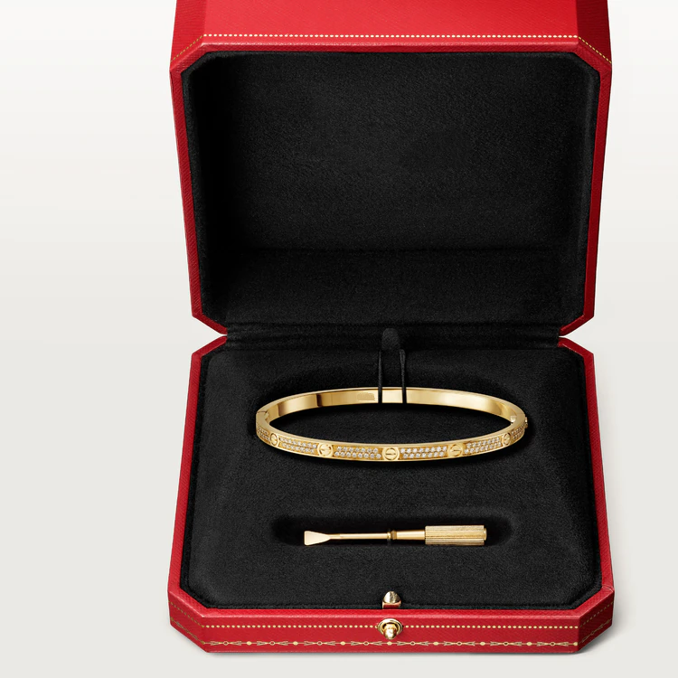 [Auream]LOVE BRACELET 3.65MM DIAMOND-PAVED