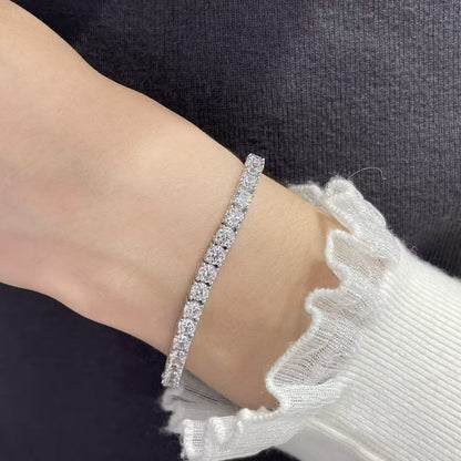 [Auream jewelrys]TENNIS BRACELET WITH FULL DIAMOND SETTING