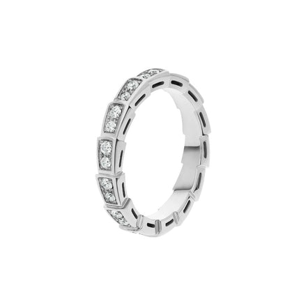 [Auream]SERPENTI RING SILVER DIAMOND PAVED 3MM