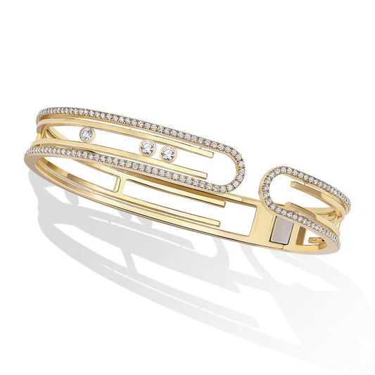 [Auream]MOVE 10TH PAVED DIAMOND BRACELET