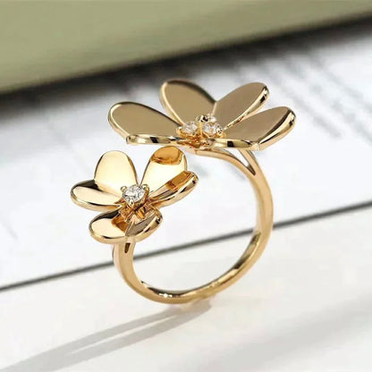 [Auream]CLOVER COMOS GOLD DIAMOND RING