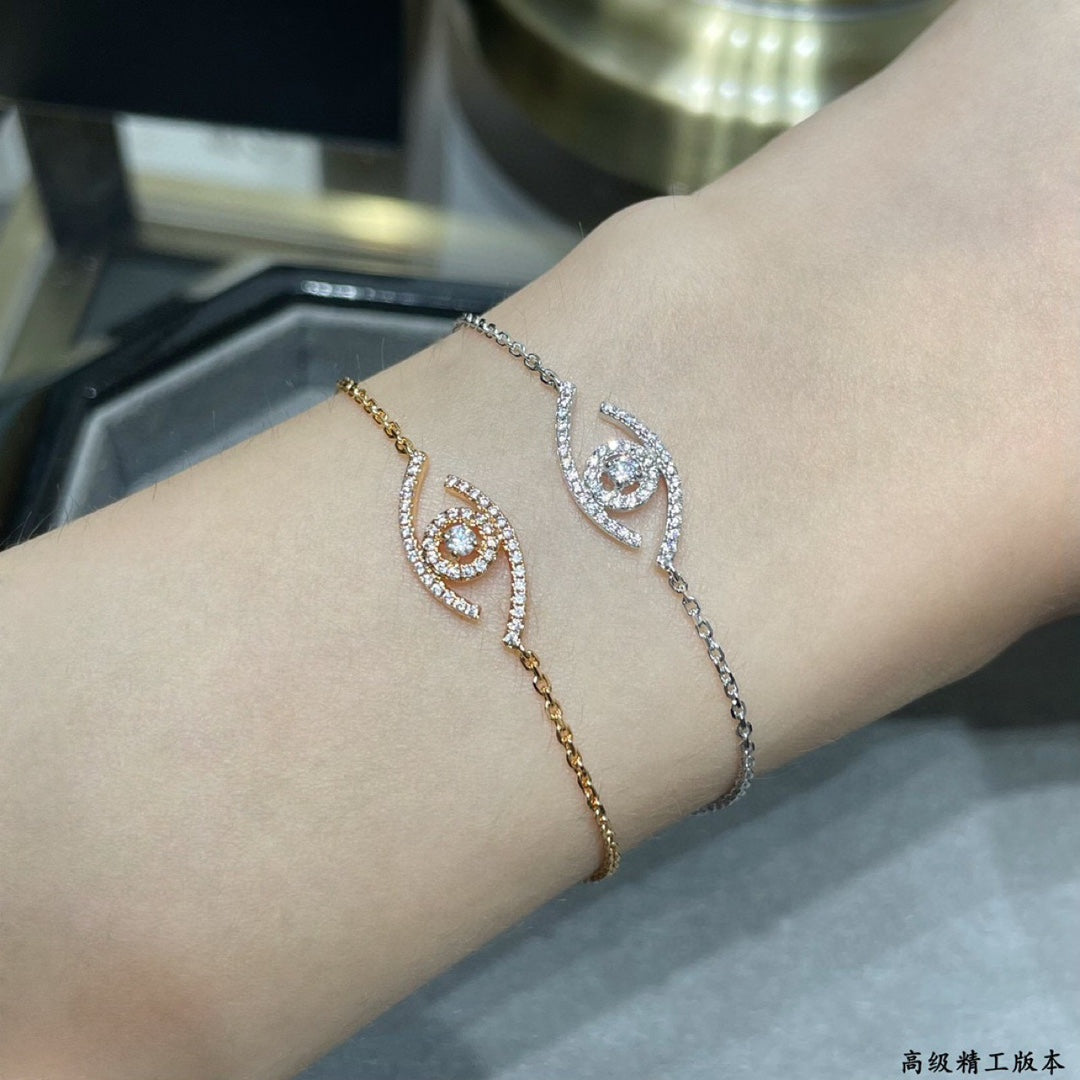 [Auream]Demo Eye Pave-Set Diamond Bracelet