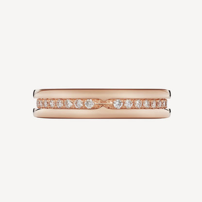 [Auream]ZERO 1 ONE-BAND PAVED DIAMONDS ON THE SPIRAL RING
