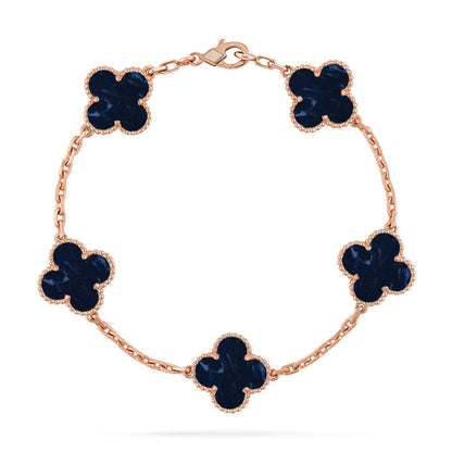 [Auream]CLOVER 5 MOTIF PIETERSITE BRACELET COLLECTION