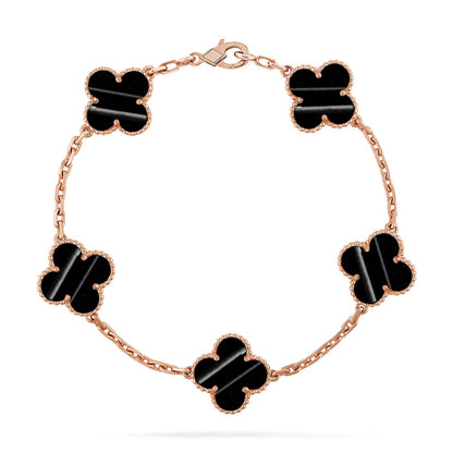 [Auream] CLOVER 5 MOTIF PULSAR STONE BRACELET COLLECTION