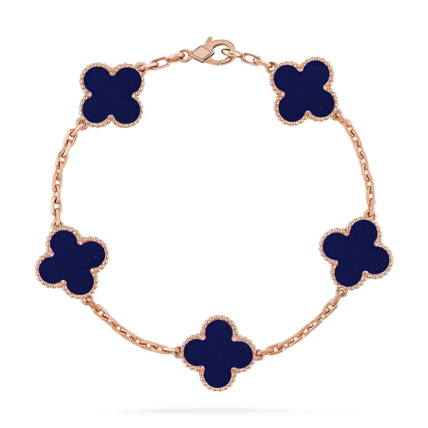 [Auream]CLOVER 5 MOTIF LAPIS LAZULI BRACELET COLLECTION
