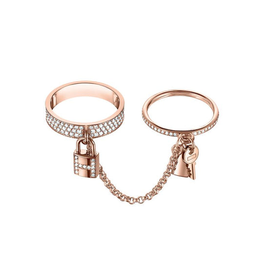 [Auream]HM KELLY CLOCHETTE DOUBLE RING IN  WITH DIAMONDS