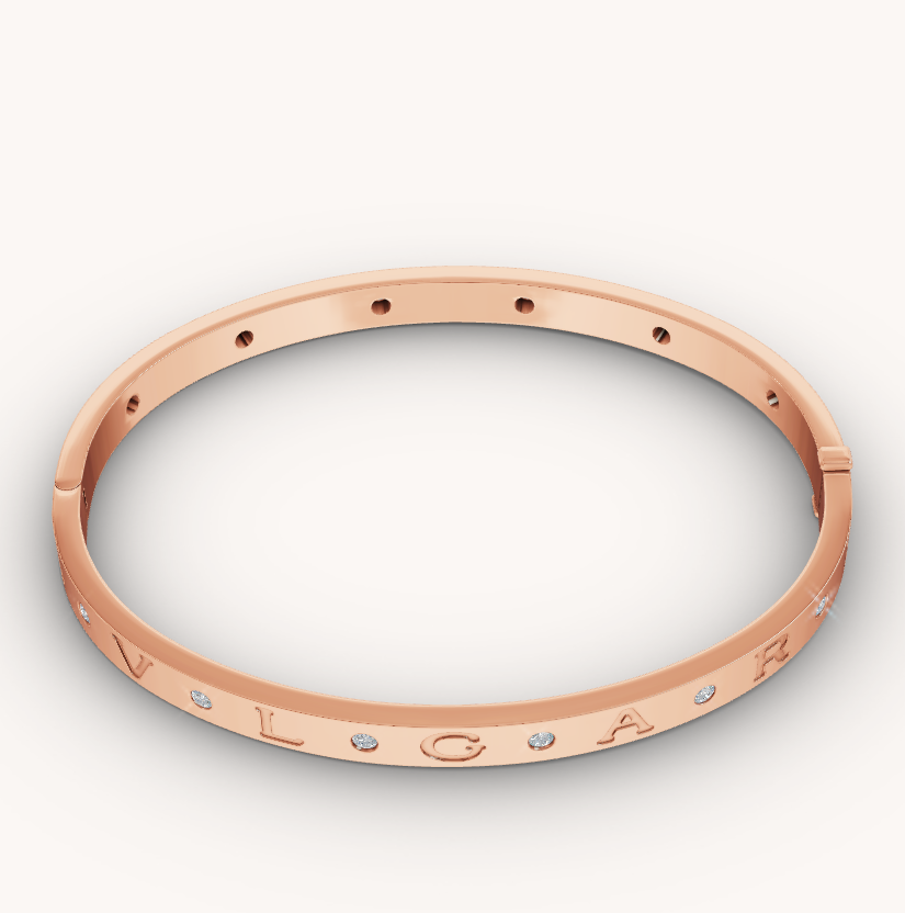 [Auream]ZERO 1 PINK GOLD 12 DIAMONDS BRACELET