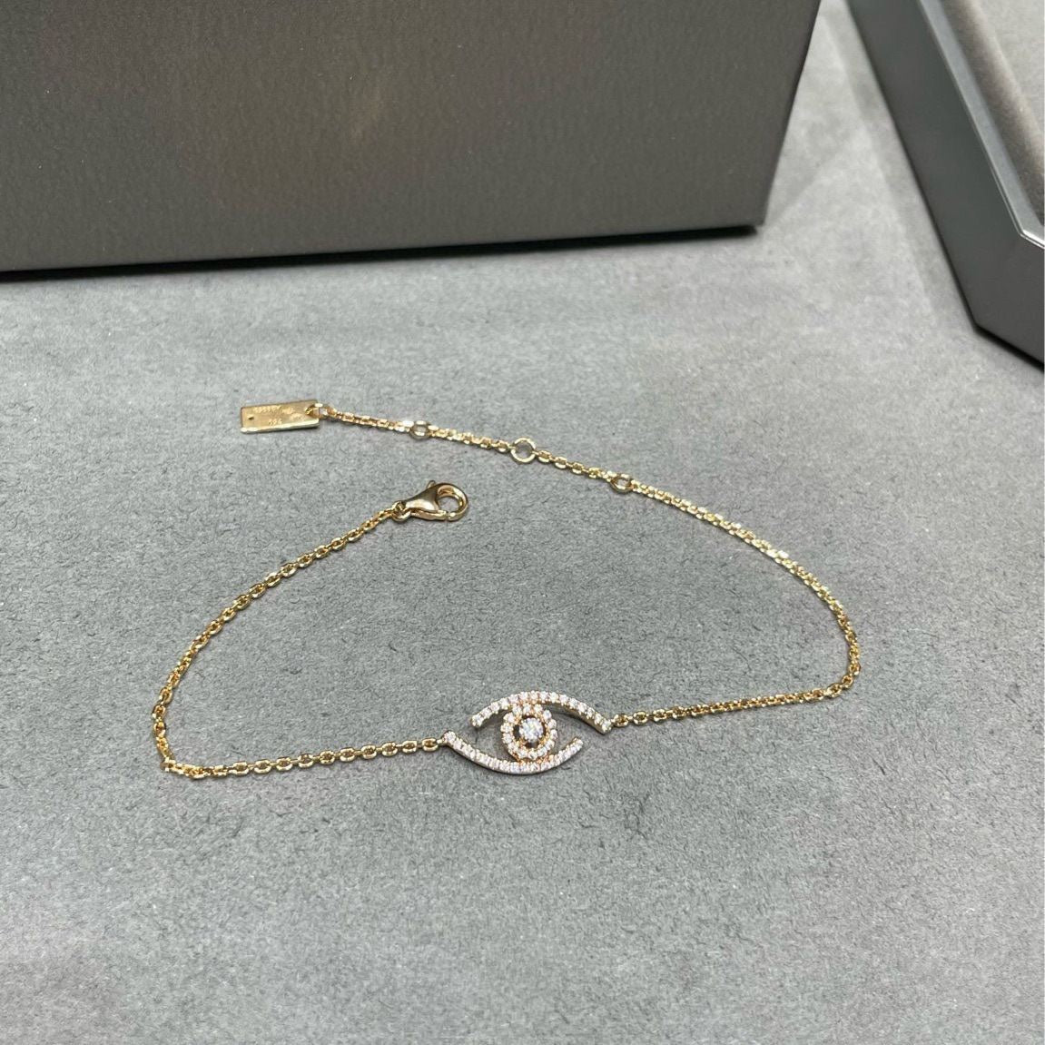 [Auream]Demo Eye Pave-Set Diamond Bracelet