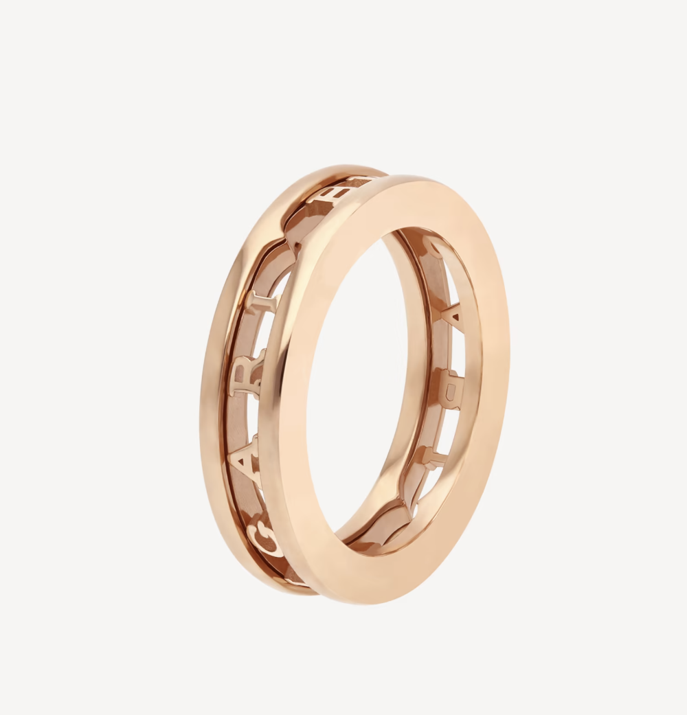 [Auream]ZERO 1 ONE-BAND WITH OPENWORK LOGO SPIRAL RING