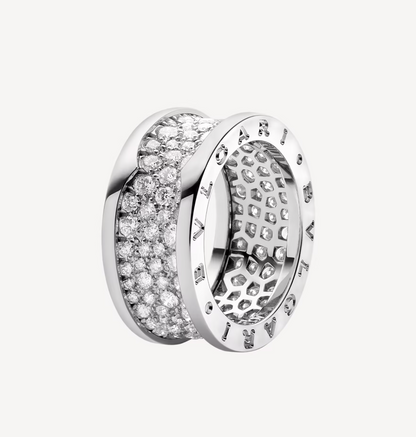 [Auream]ZERO 1 WITH PAVED DIAMONDS ON THE SPIRAL RING