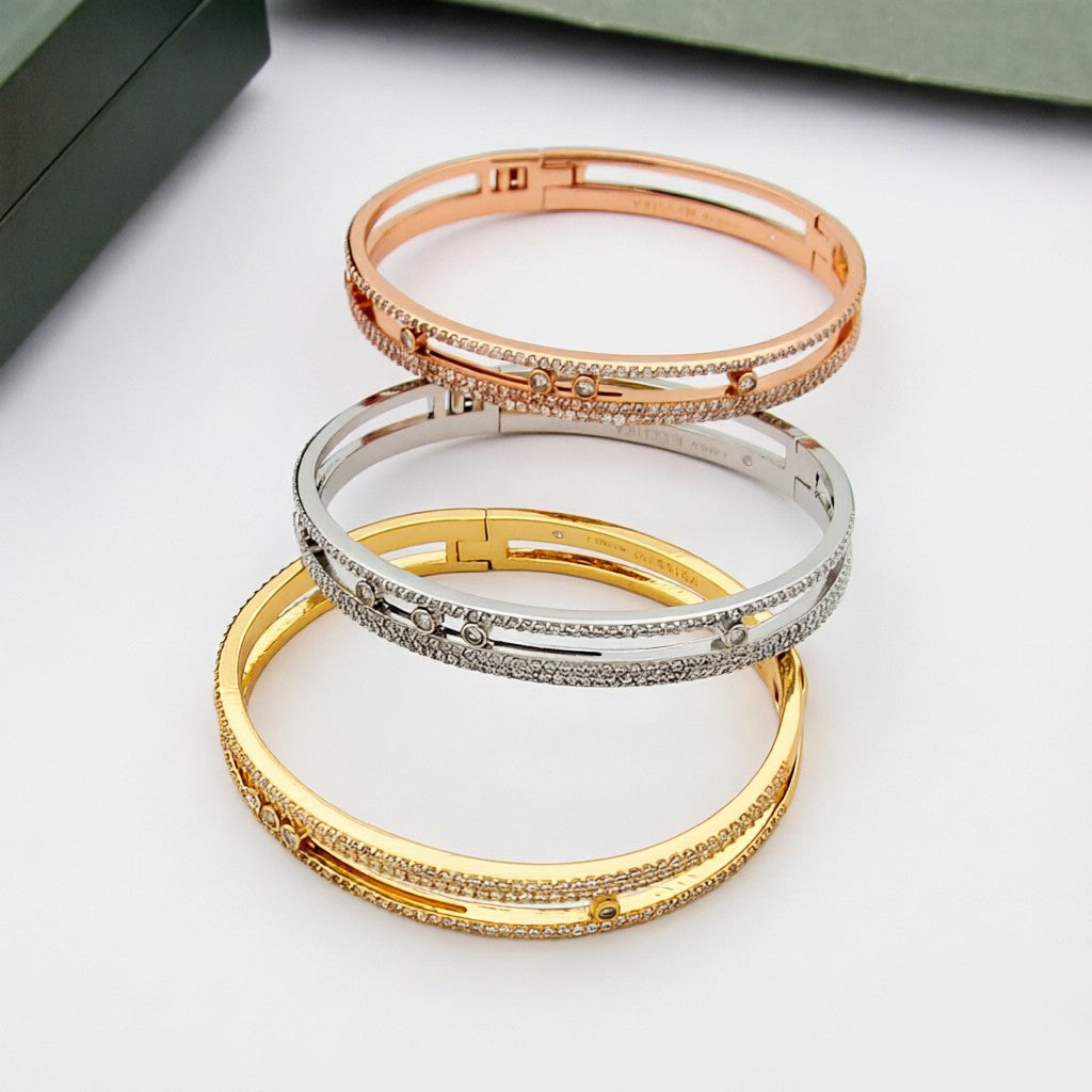 [Auream]Move Romane pavé bangle