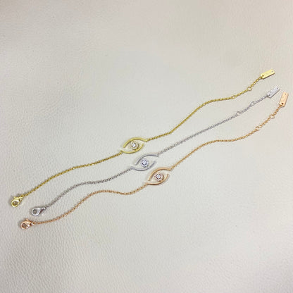 [Auream]Demo Eye Pave-Set Diamond Bracelet