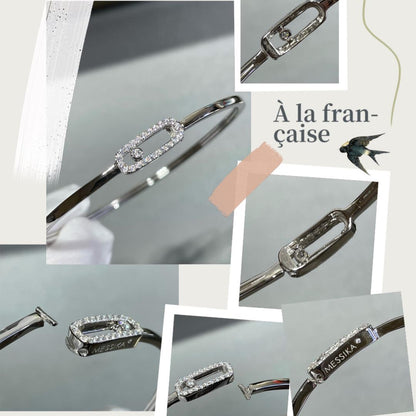 [Auream]Move Uno pavé flex bangle medium