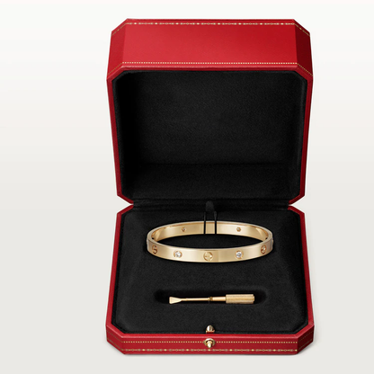 [Auream]LOVE BRACELET 6.1MM 4 DIAMONDS