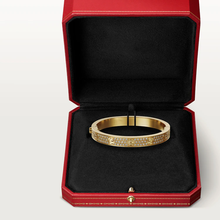 [Auream]LOVE BRACELET 6.1MM DIAMOND-PAVED