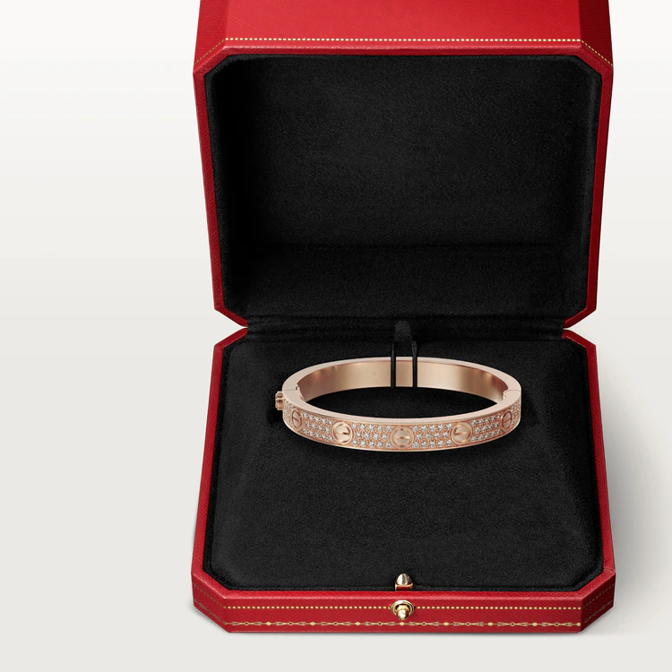 [Auream]LOVE BRACELET 6.1MM DIAMOND-PAVED