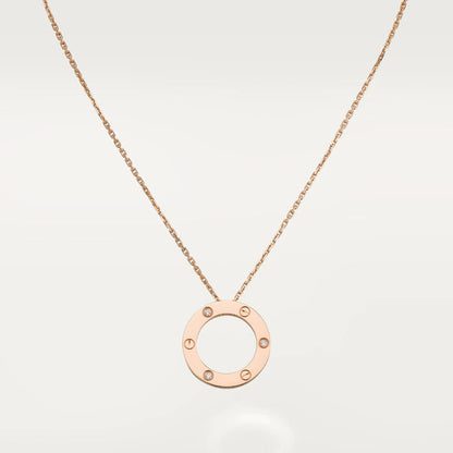 [Auream]LOVE NECKLACE 16MM 3 DIAMONDS