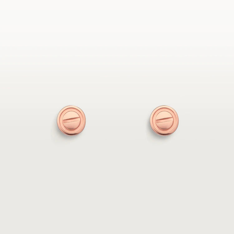[Auream]LOVE EARRINGS PINK GOLD 10MM